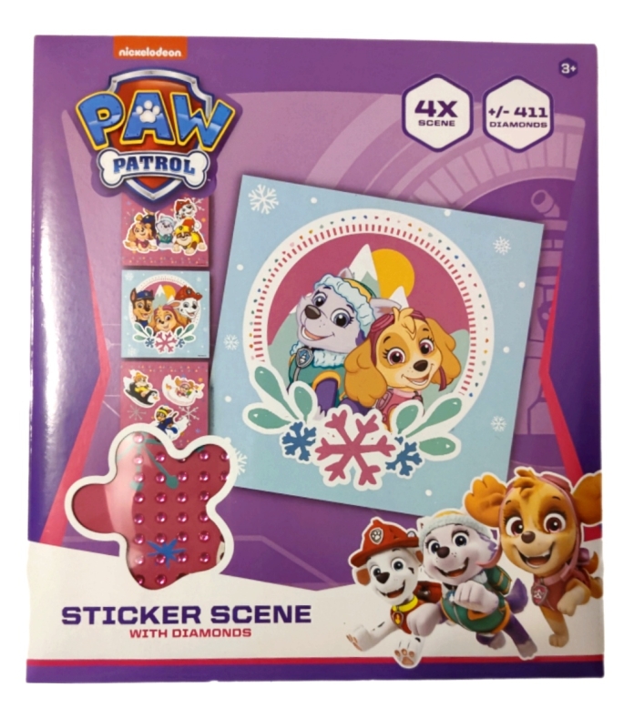 Diamont Painting mit Sticker motiv Paw Patrol